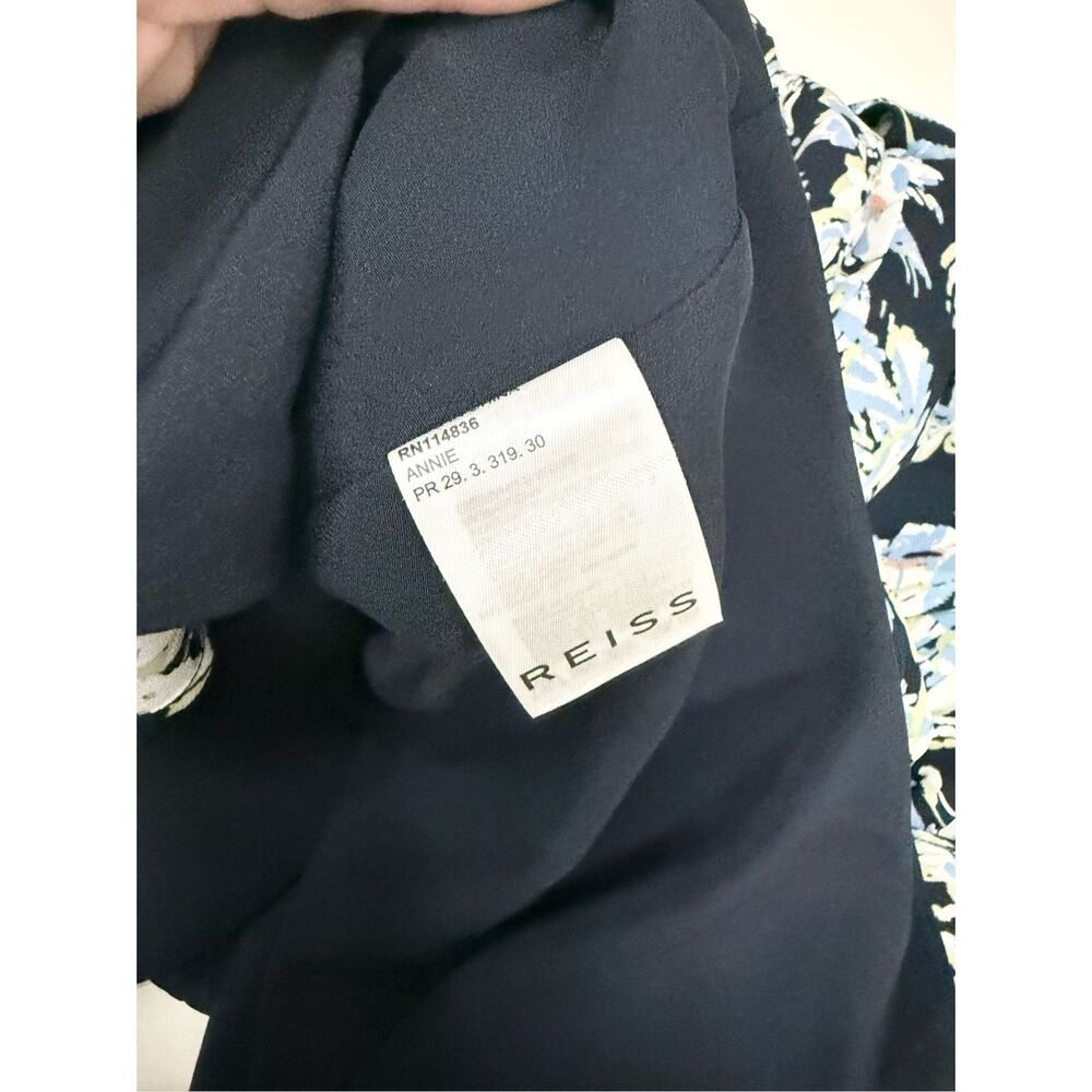 Reiss Multicolor Annie Floral Long Sleeve Fit &‎ Flare Mini A-Line Dress Size 8 - Picture 5 of 6